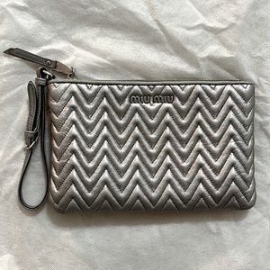 Miu Miu Wristlet Clutch Pouch Purse